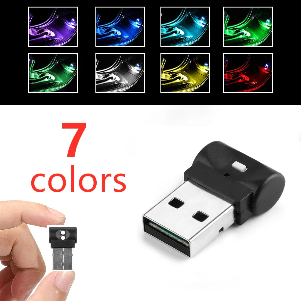 Mini USB LED Car Light | Auto Interior Atmosphere Lamp