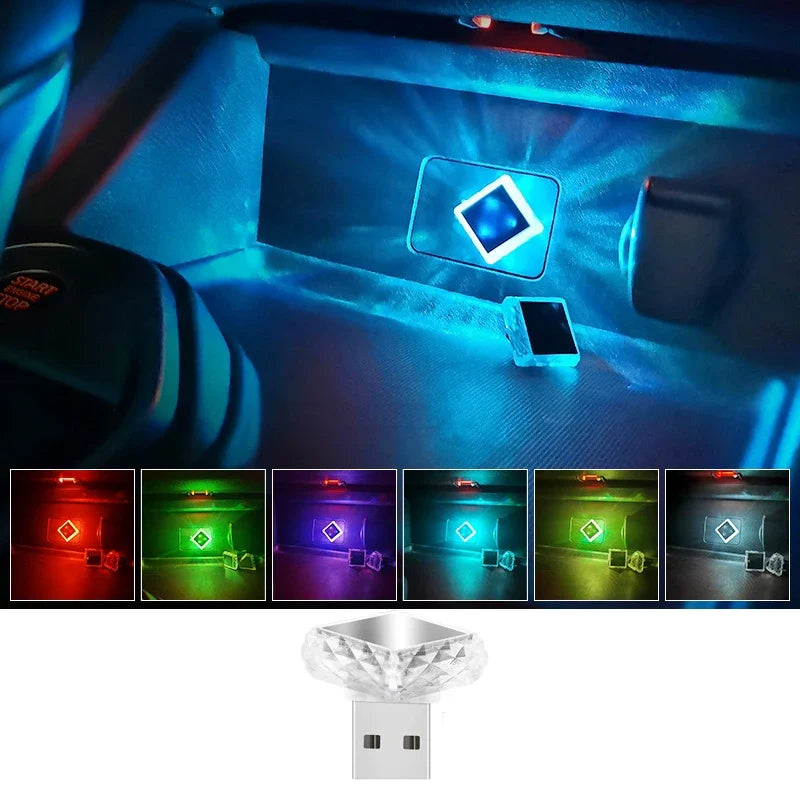 Car Atmosphere Light USB Type-C | Interior Decoration LED Strip