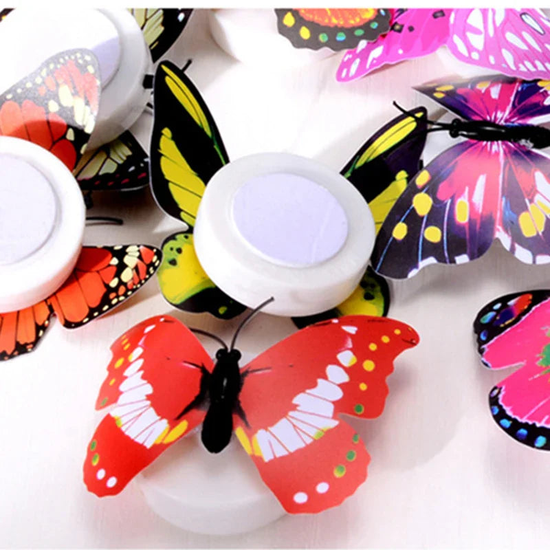 LED Butterfly Night Light | Colorful Fridge Magnet Decor for Home