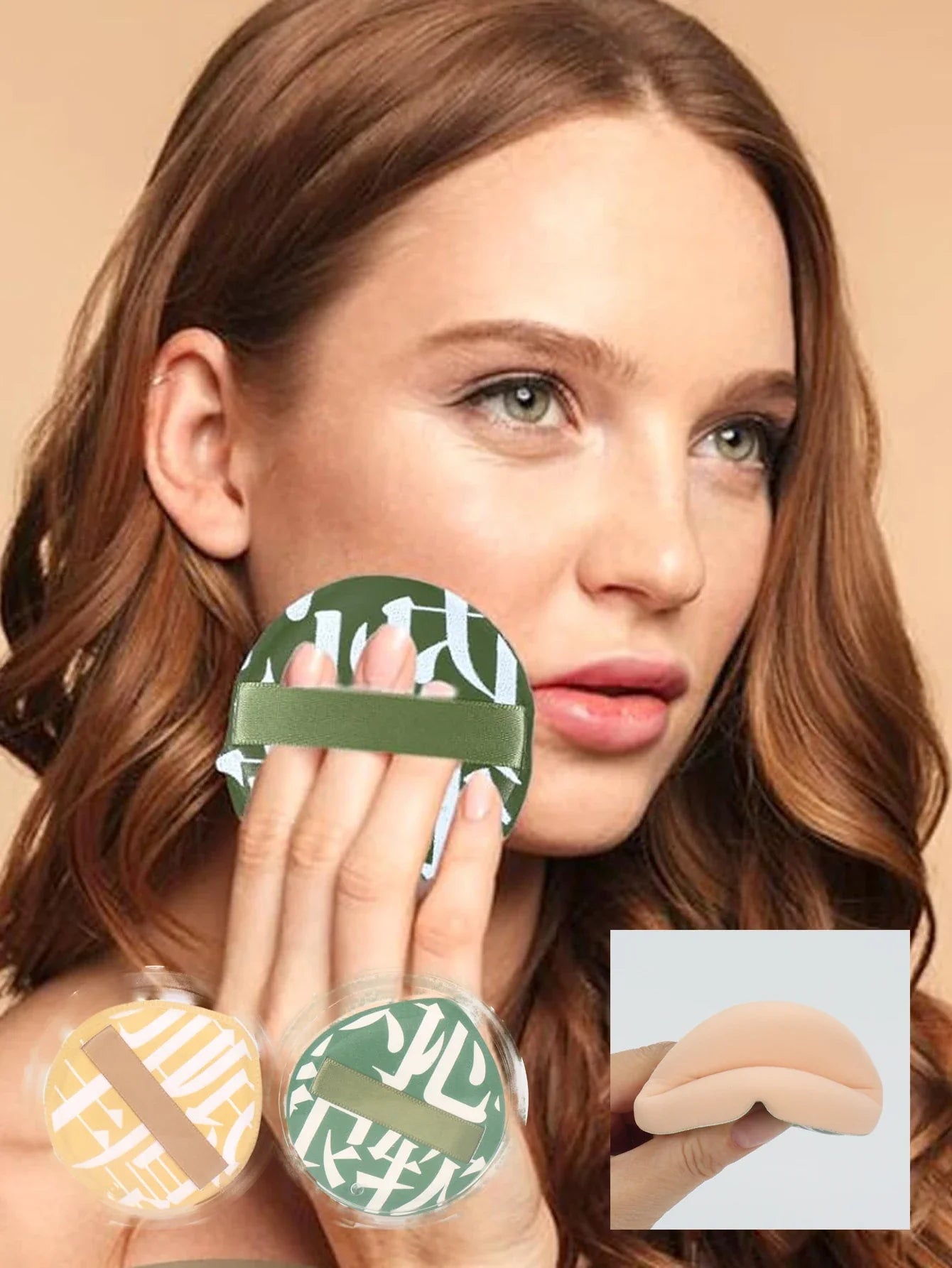 Soft Air Cushion Puff Makeup Blender Sponges | 3-Piece Elastic Marshmallow Foundation Set