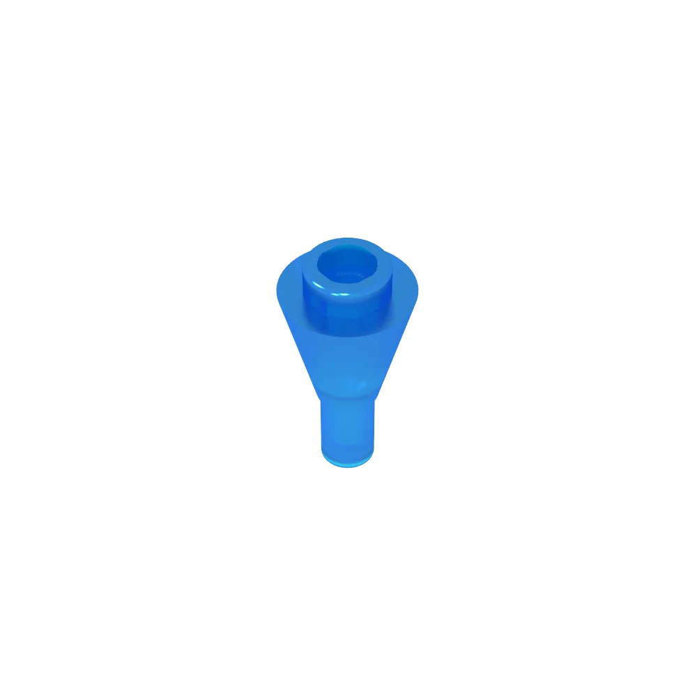 Gobricks GDS-1138 Cone 1 x 1 Inverted with Bar | Building Block for DIY Creations