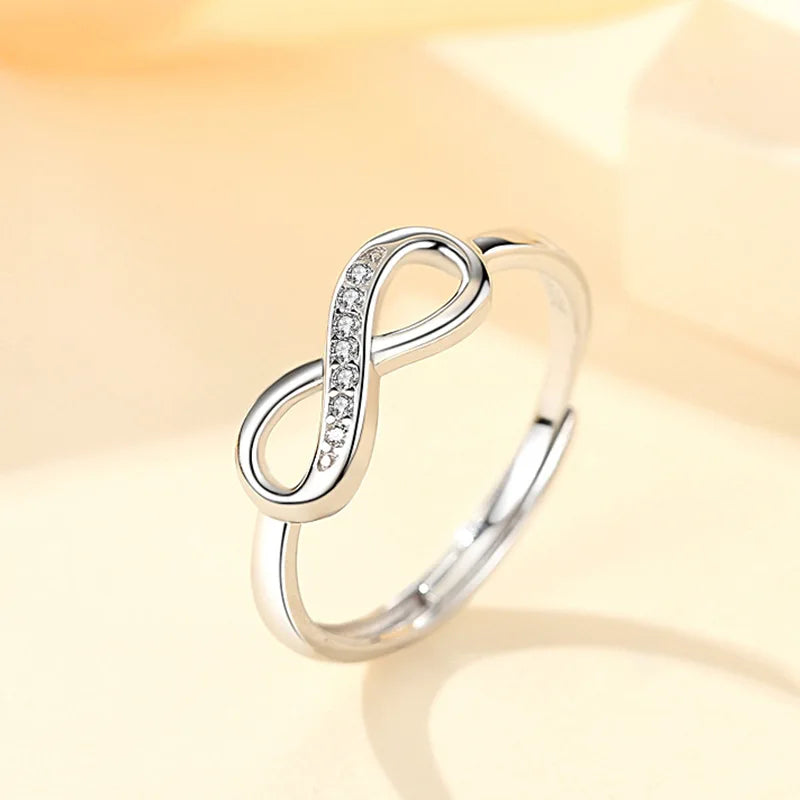 Lihong 925 Sterling Silver Mobius Ring | Unique Fashion Jewelry for Women