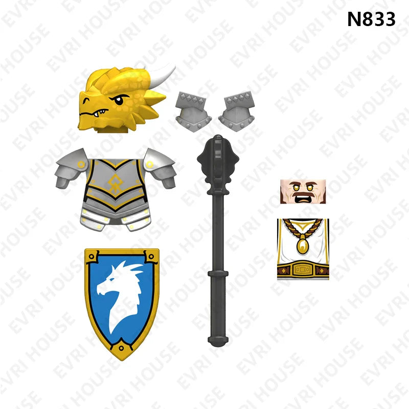 Dragon Knight Building Blocks Mini Figures | Compatible Building Brick Toys Set