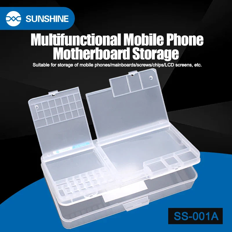 Sunshine Storage Box SS-001A | Multi-Function Organizer for IC Motherboard Parts and Phone Repair Tools