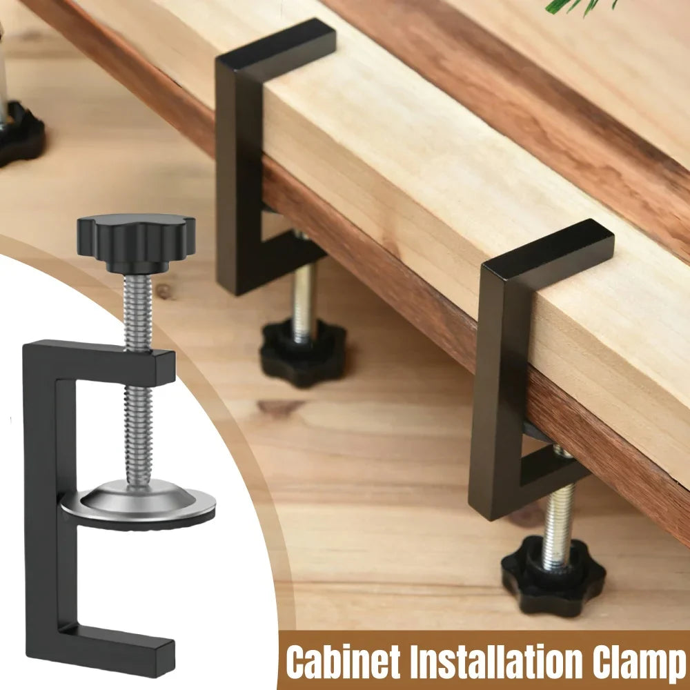 Adjustable Cabinet Installation Clamp 10-57mm | G-Type Drawer Fixing Clip for Woodworking