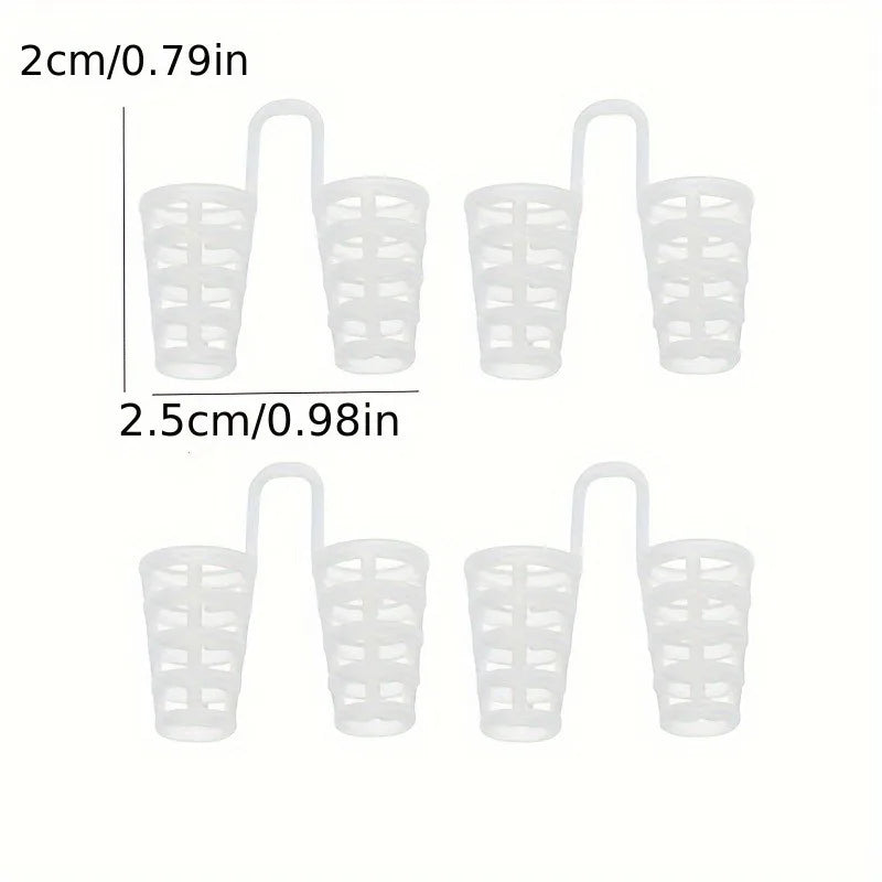 20 Pcs Mini Anti-Snoring Nose Clips | Adhesive Snoring Relief Aid