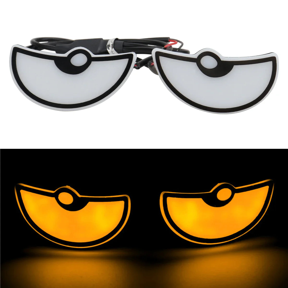 2PCS Car LED Demon Eye Light | Universal Dynamic Strobe Turn Signal Decorative Lights