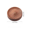 Solid Walnut Incense Burner | Handmade Wood Backflow Tea Ceremony Holder