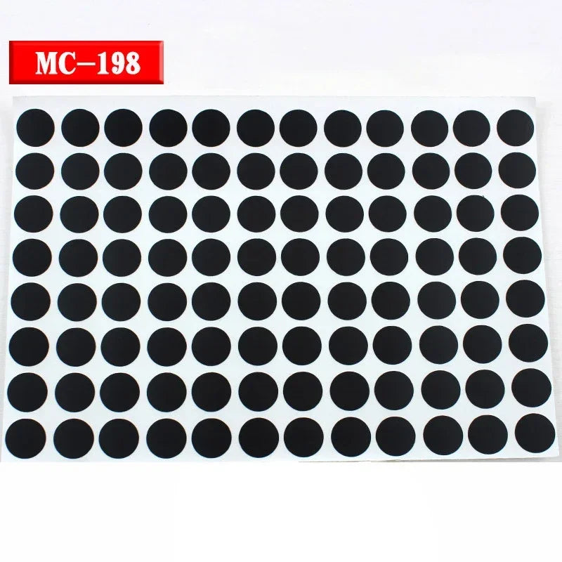 96Pcs 15mm Wood Furniture Screw Cap Covers | Self-Adhesive Hole Stickers for Desk Cabinets