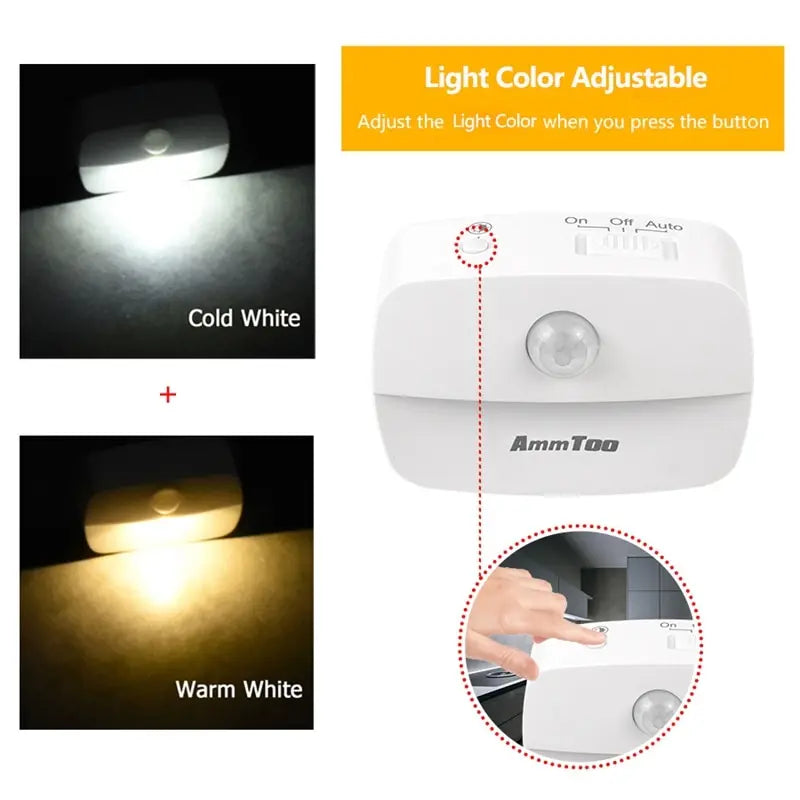 Smart Sensor LED Night Light for Kids and Bedrooms | Auto-On Plug-in Night Light