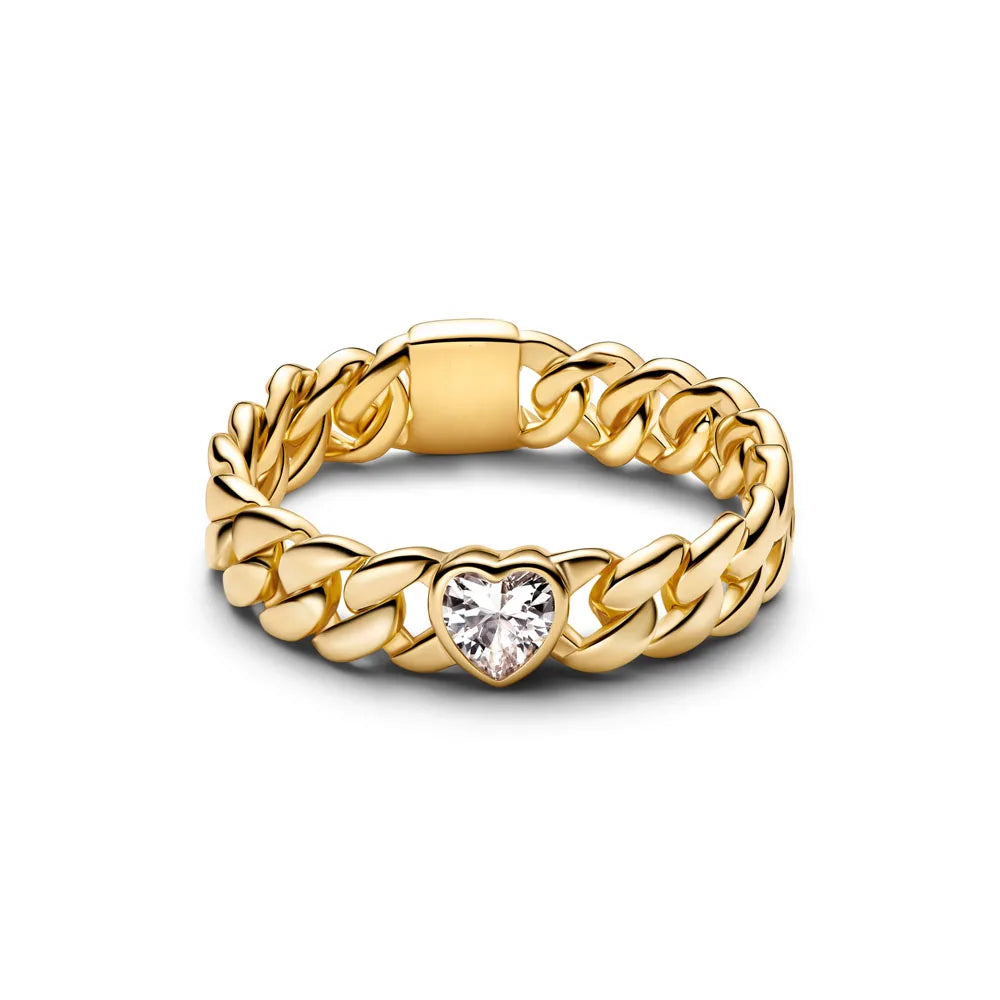 925 Silver Heart Floral Butterfly Ring | Women's Luxury Wedding Band