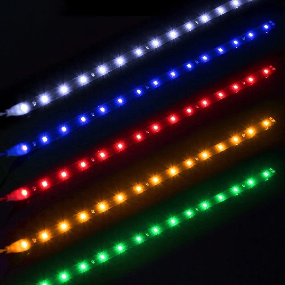 Car Led Strip Light 30cm | 12V Waterproof Interior Decoration for Car Motorcycle