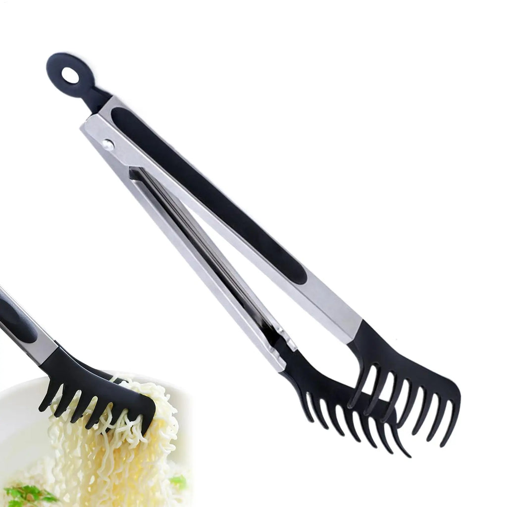 Silicone Food Tongs | Non Stick Cooking Serving Tongs for BBQ Salad and Pasta