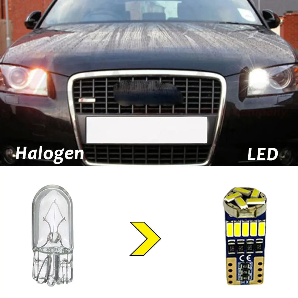 TAREWOR Canbus LED Clearance Parking Light for VW | 300% Brighter W5W Bulbs