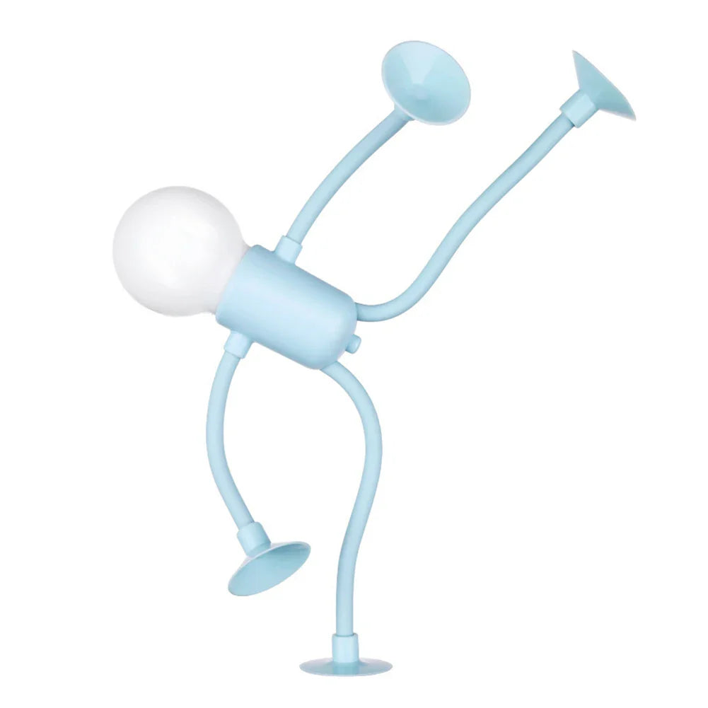 Cartoon Sportsman Night Light | Bendable Suction Cup Desk Lamp