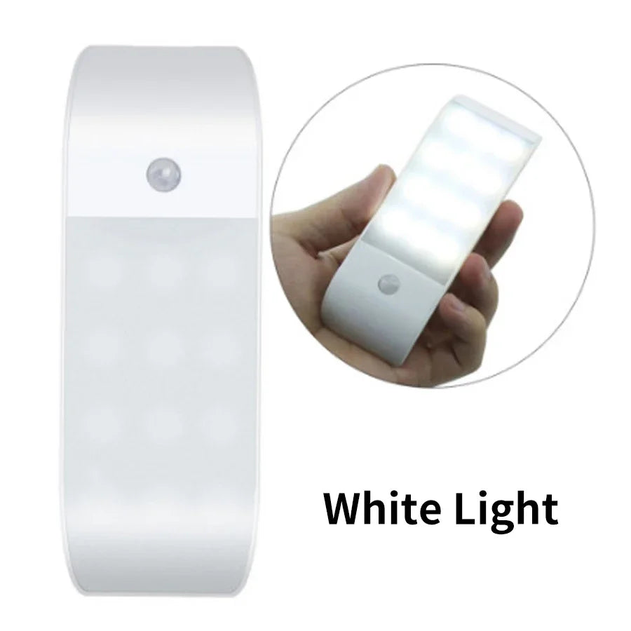 Motion Sensor LED Night Light | Rechargeable Induction Lamp for Home