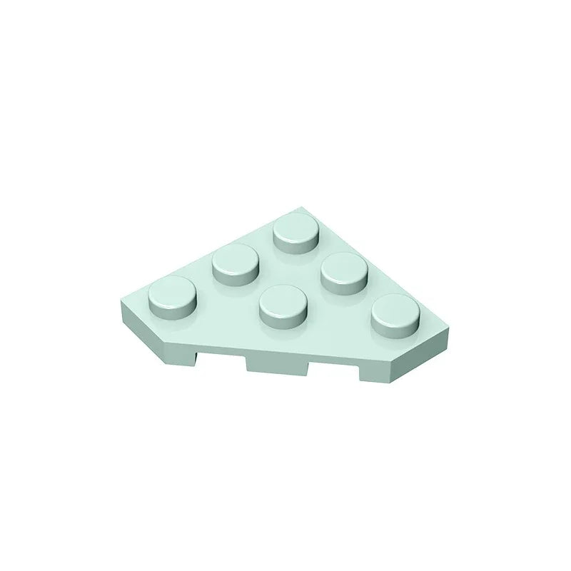 Gobricks GDS-556 Wedge Plate 3 x 3 Cut Corner | Compatible Building Block for DIY
