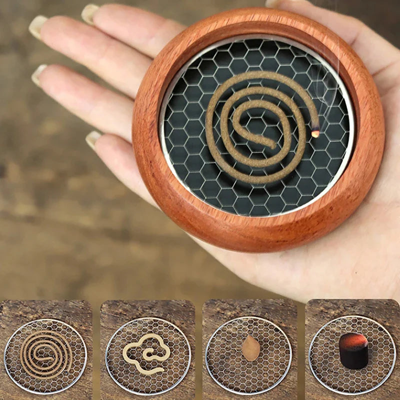 Mosquito Coil Holder | Stainless Steel Incense Burner and Rack