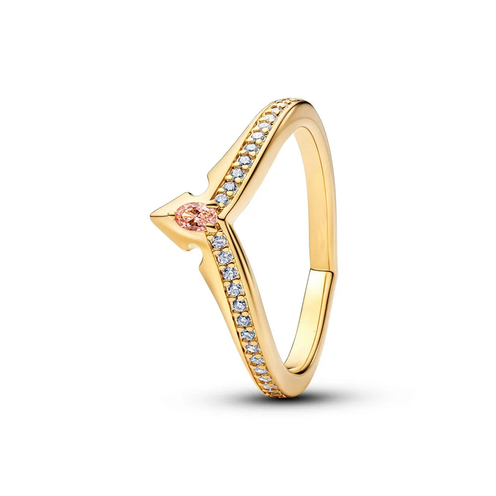 925 Silver Heart Floral Butterfly Ring | Women's Luxury Wedding Band