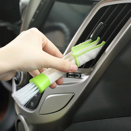 2-in-1 Car Air Vent Cleaning Brush | Multi-Purpose Interior Dust Tool