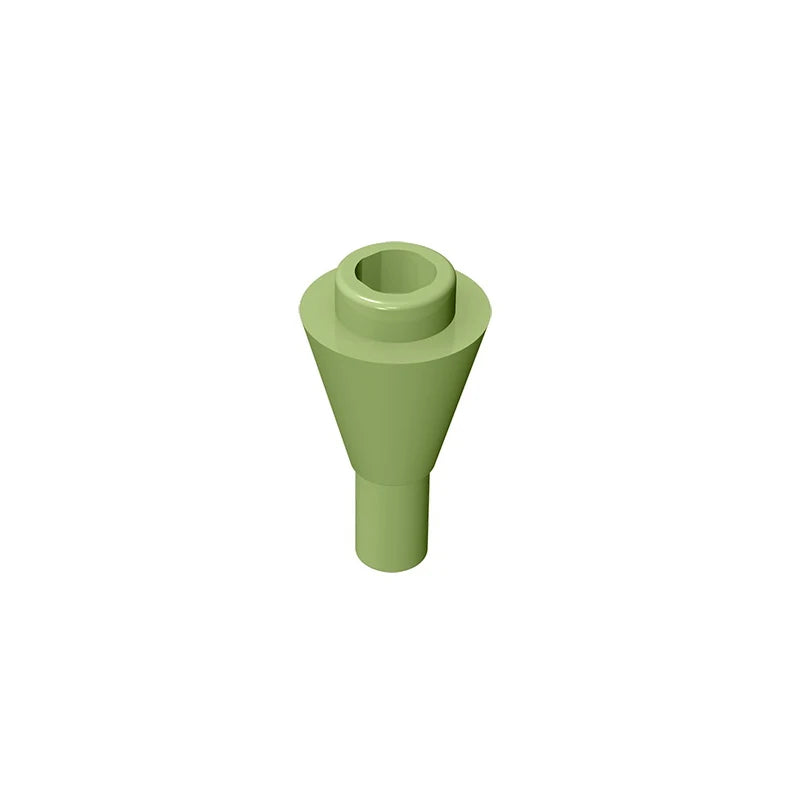 Gobricks GDS-1138 Cone 1 x 1 Inverted with Bar | Building Block for DIY Creations