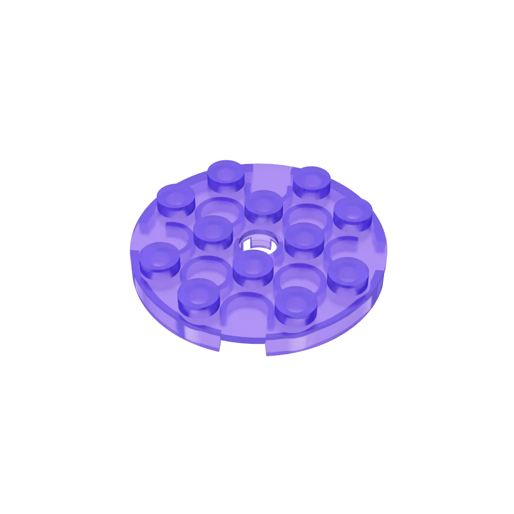 Gobricks GDS-841 Round Plate 4x4 with Hole | Compatible Building Block for DIY Creations