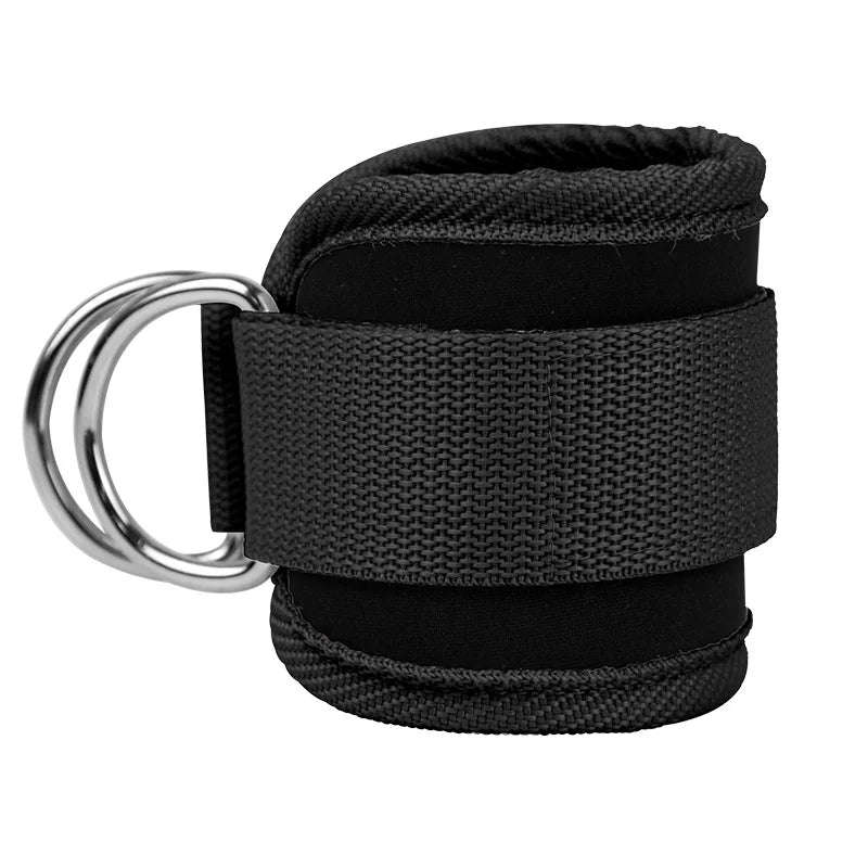 Gym Ankle Straps | Adjustable Double D-Ring Cuffs for Leg Training and Cable Machines