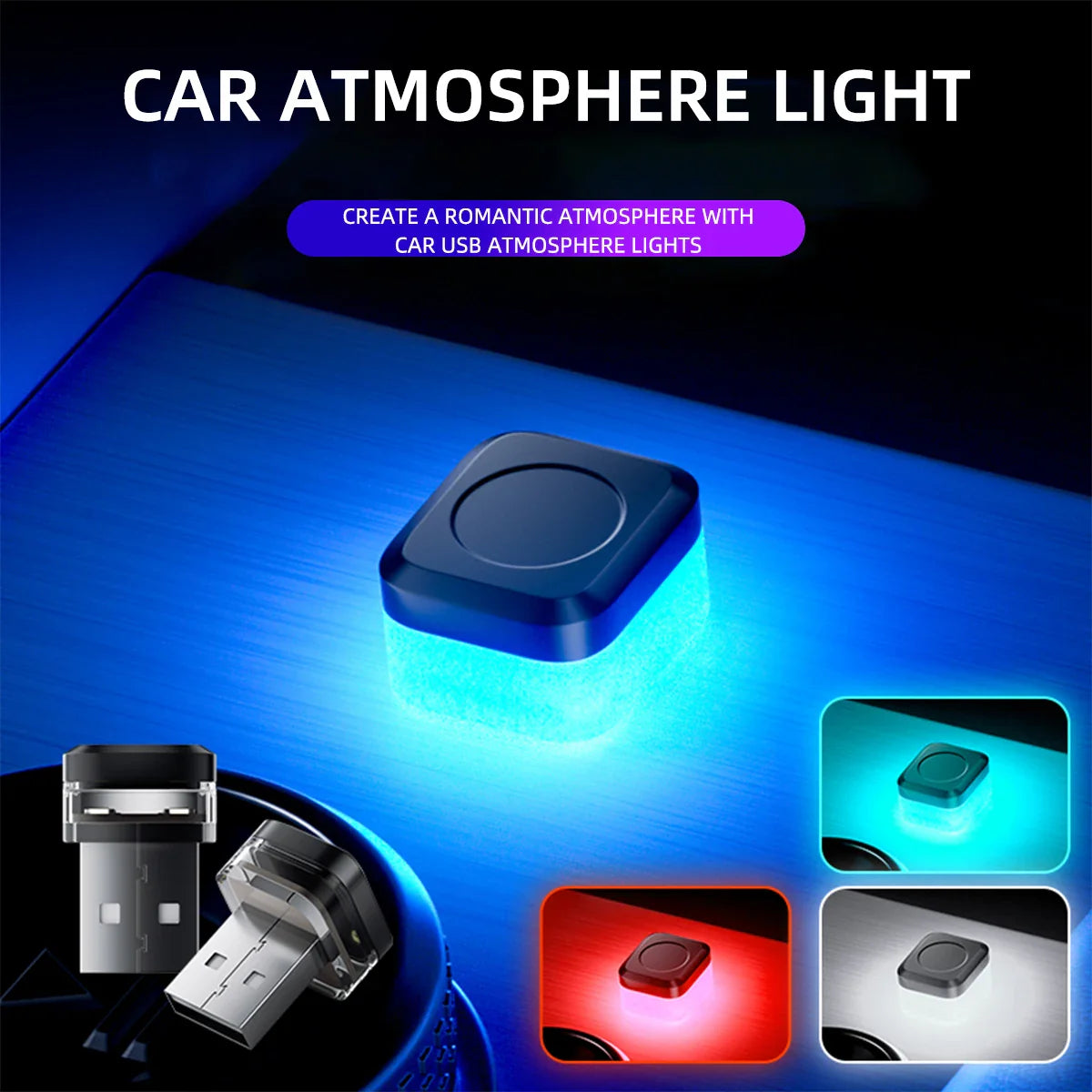 Mini USB LED Car Light | Interior Atmosphere and Emergency Lighting