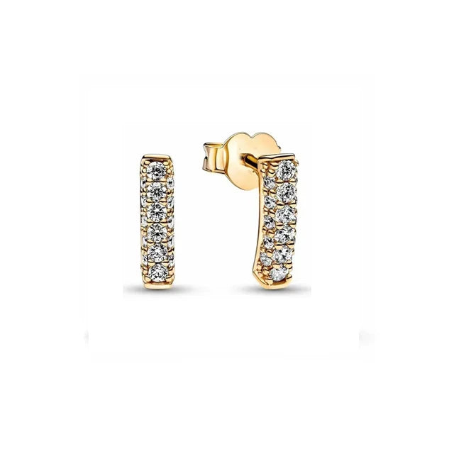 925 Silver Double Hoop Snowflake Ginkgo Stud Earrings | DIY Jewelry Gift for Women