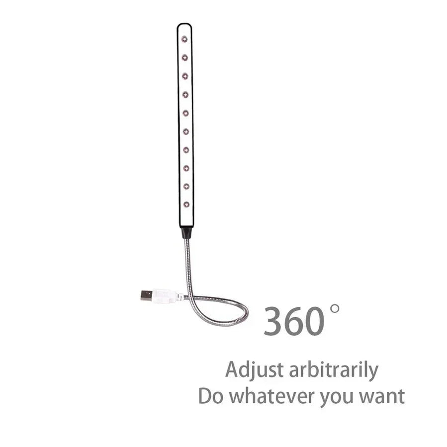5V LED Book Light Flexible Reading Lamp | Portable USB Desk Light for Bedroom Decor and PC Keyboard Lighting