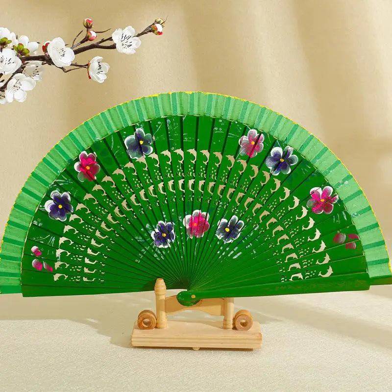 Folding Fan for Dancing and Decoration | Spanish Hand Crafted Wood Fan