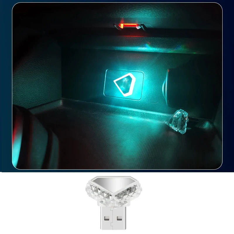 Car Atmosphere Light USB Type-C | Interior Decoration LED Strip
