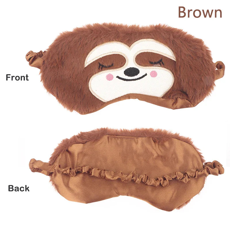 Cartoon Monkey Sleep Mask | Cute Plush Eye Mask for Kids and Adults