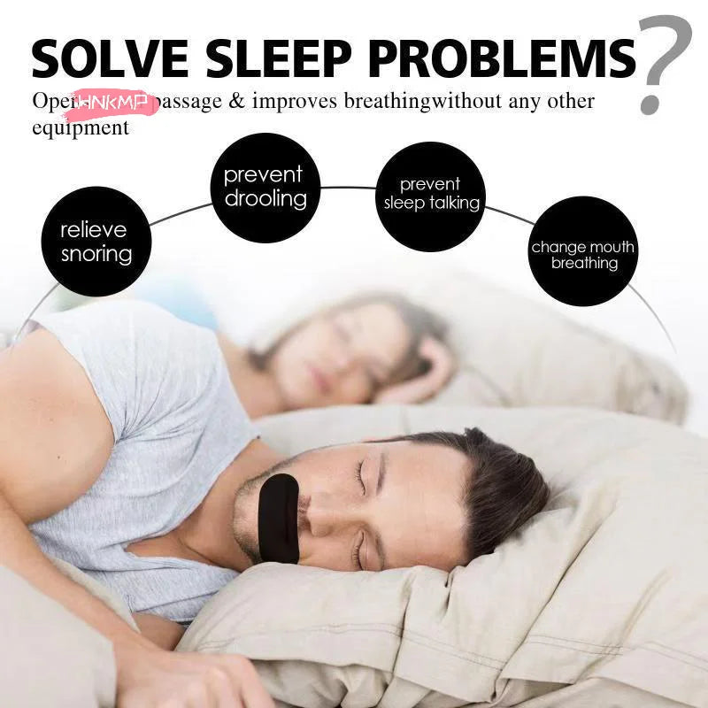 Sleep Mouth Tape for Snoring | 30 Gentle Strips for Nasal Breathing