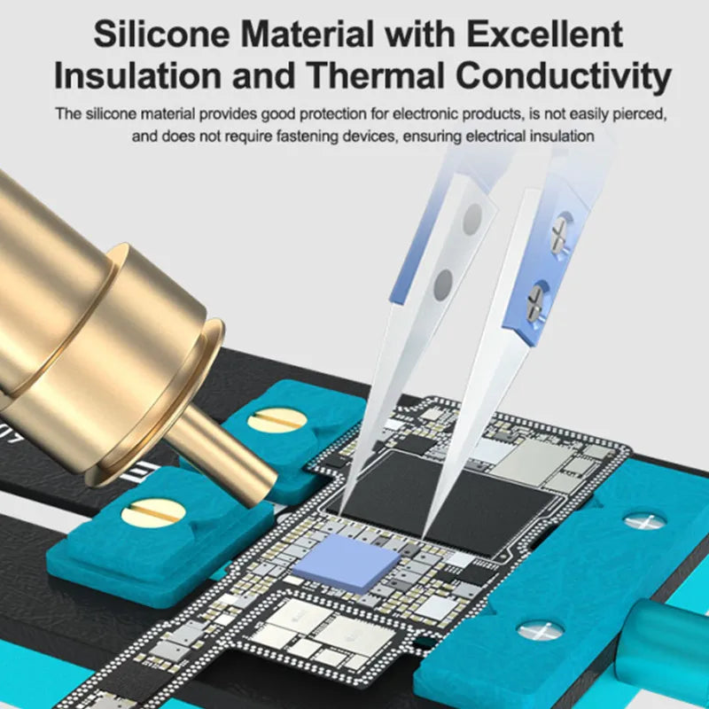 RELIFE RL-098 100PCS Pre-cut Thermal Pads for IC Chip | High Conductivity Silicone Sheets