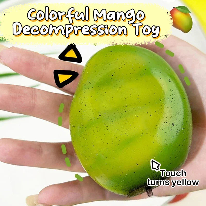 Color Changing Mango Mochi Squishy Toy | Slow Rebound Stress Relief