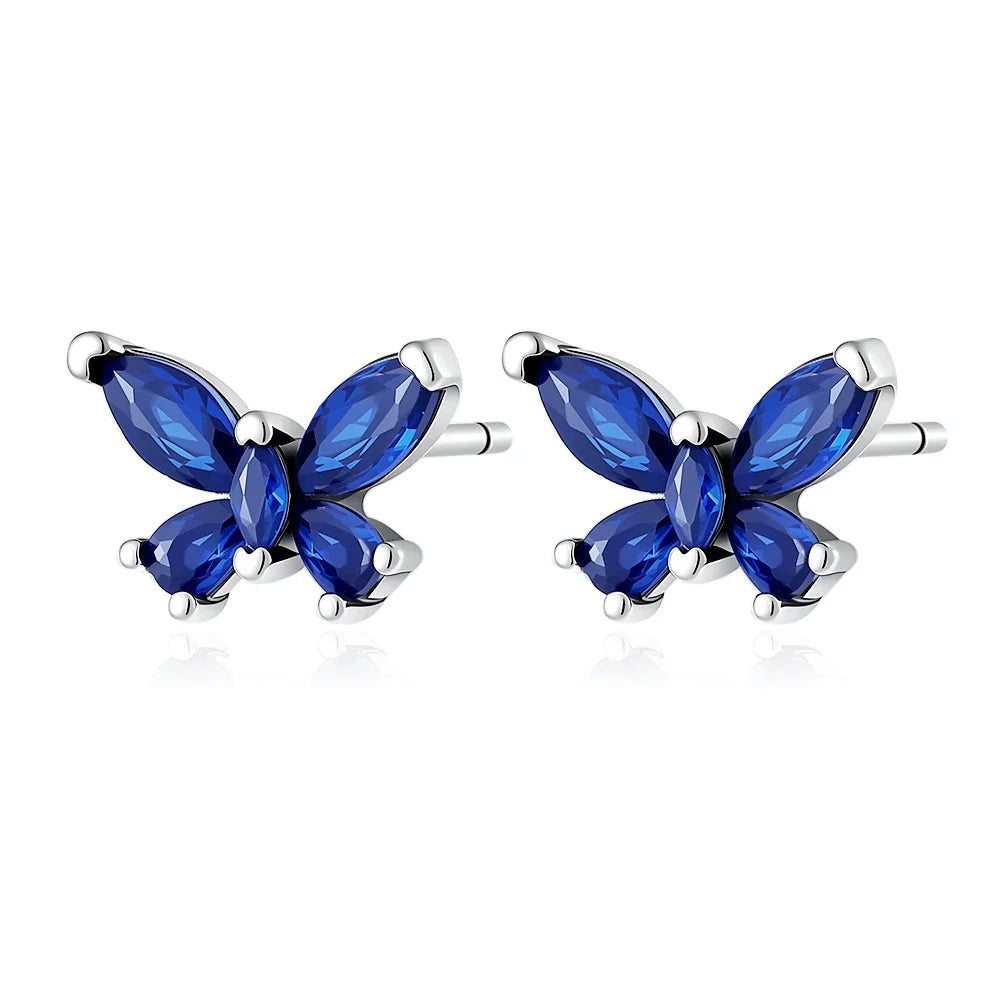 2026 New 925 Silver Elephant Cherry Blossom Butterfly Heart Earrings | Fine Jewelry for Women