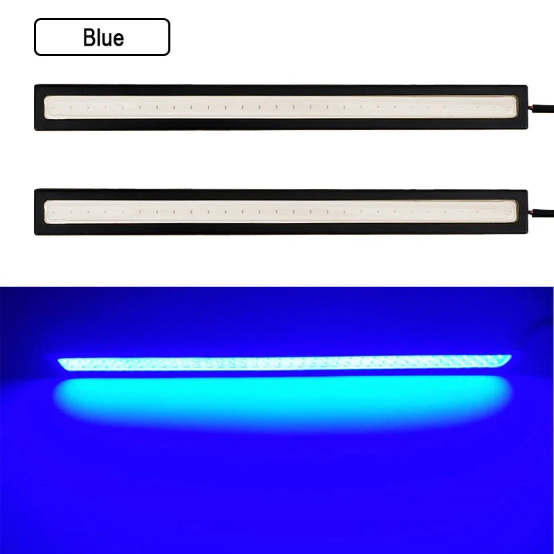 17cm Super Bright COB LED Fog Light Bulb | 12V 6500K Daytime Running Light Strip for Car