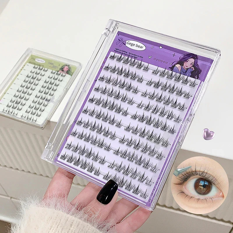 Gege Bear Glue-Free DIY False Eyelashes | Long, Thick & Natural Solar System Lashes