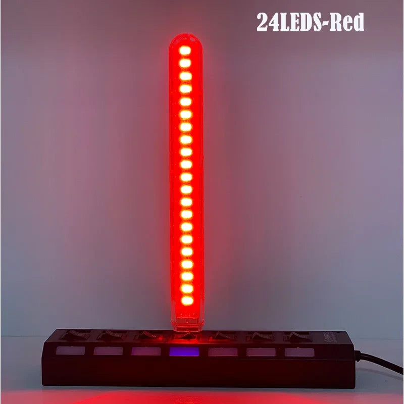 DC5V 24LED USB Night Light | 7 Color Atmosphere Lamp for Live Streaming