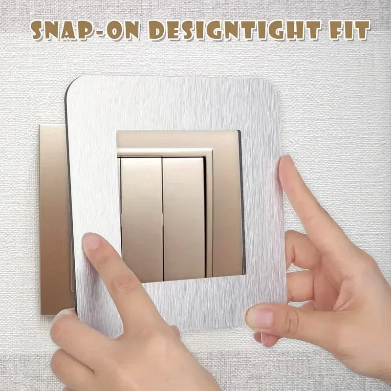 1pc Switch Protective Cover Outlet Wall Sticker Simple Anti-Dirty Buckle Type | Home Decor