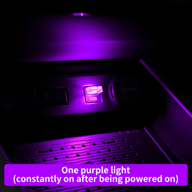 Car USB Atmosphere Light | LED Touch Control Interior Decoration Lamp