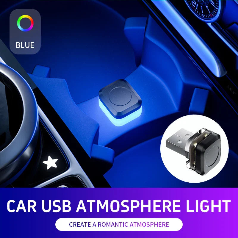 Car Mini USB LED Ambient Light | Portable Decorative Atmosphere Lamp