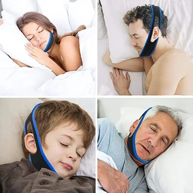Adjustable Anti-Snoring Chin Strap | Sleep Aid for Men and Women