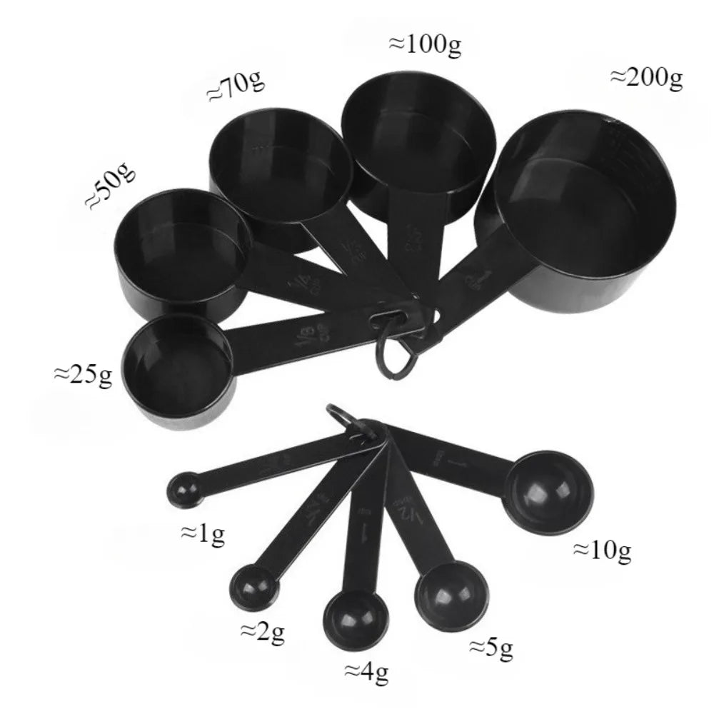 PP Measuring Spoon Set | Lightweight Plastic Kitchen Scoops
