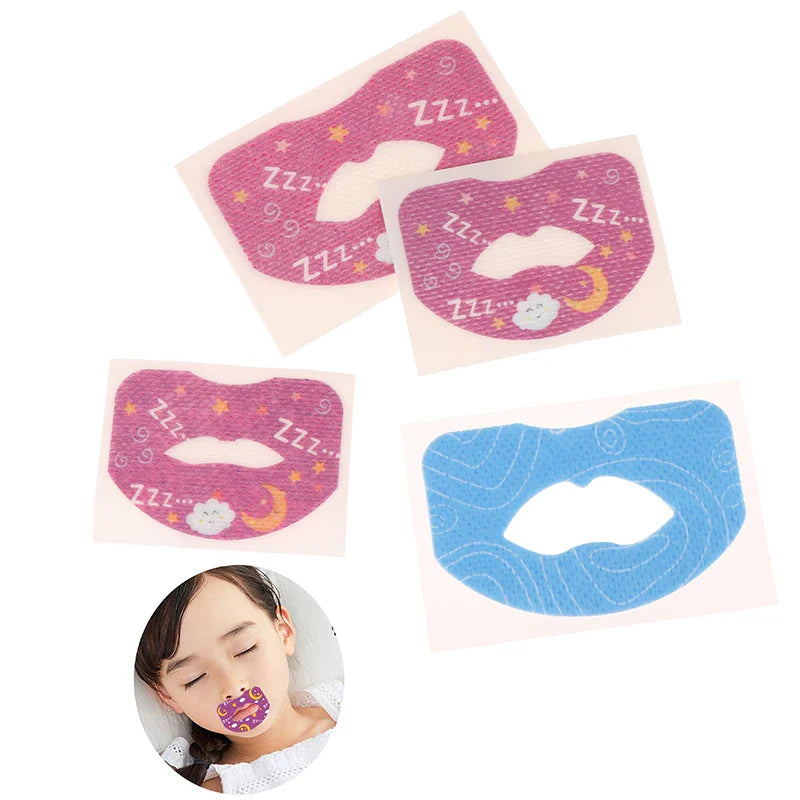 30 Pieces Breathing Correction Patch | Cartoon Anti-Snoring Stickers for Kids and Adults