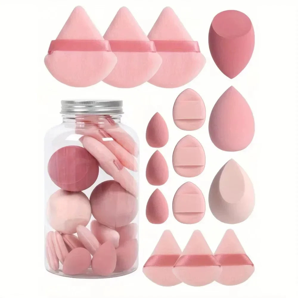 12pcs/15pcs Makeup Sponge Set | Super Soft Foundation Blender & Powder Puffs