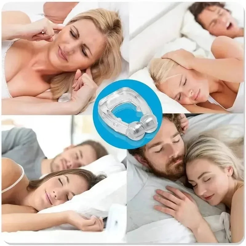 Anti Snore Nose Clip | Magnetic Silicone Sleep Aid for Snoring and Apnea