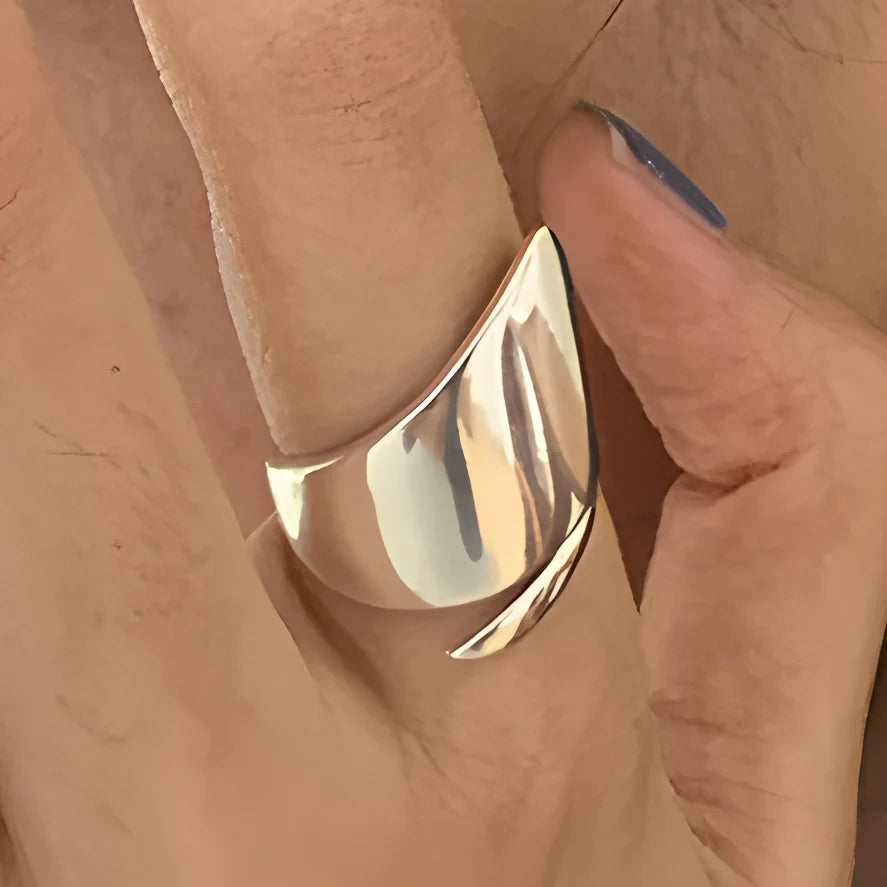 VENTFILLE 925 Sterling Silver Adjustable Rings | Vintage Hip Hop Couples Jewelry