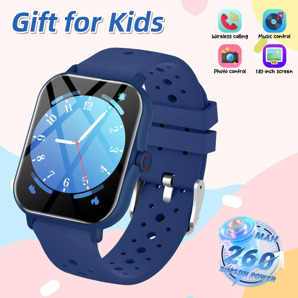 2026 Smartwatch with 1.83-Inch Screen | Bluetooth Call Fitness Tracker for Kids and Adults